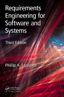 Requirements Engineering for Software and Systems [3 ed.]
 9781138196117, 1138196118