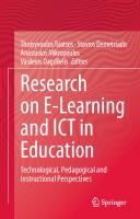 Research on E-Learning and ICT in Education: Technological, Pedagogical and Instructional Perspectives
 303064362X, 9783030643621