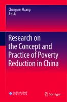 Research on the Concept and Practice of Poverty Reduction in China
 9811695180, 9789811695186