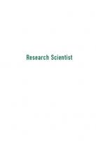 Research scientist
 9781422227657, 9781422227503, 9781422290613, 2013007670