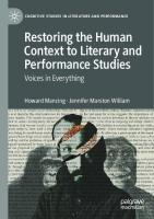 Restoring the Human Context to Literary and Performance Studies: Voices in Everything (Cognitive Studies in Literature and Performance)
 3030890775, 9783030890773