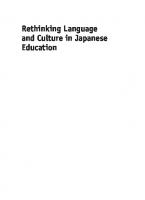 Rethinking Language and Culture in Japanese Education: Beyond the Standard
 9781783091850