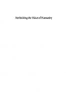 Rethinking the Value of Humanity
 019753936X, 9780197539361
