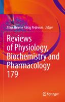 Reviews of Physiology, Biochemistry and Pharmacology (Reviews of Physiology, Biochemistry and Pharmacology, 179)
 3030742881, 9783030742881