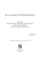 Revue critique de philologie romane - Volume 12-13 [12-13]
 9788862744683