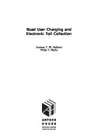 Road user charging and electronic toll collection
 1580538584, 9781580538589