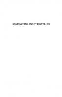 Roman Coins and Their Values, Vol. 1: The Republic and the Twelve Caesars 280 BC-AD 96
 9781902040356, 190204035X