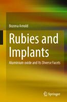 Rubies and Implants: Aluminium oxide and Its Diverse Facets
 3662661152, 9783662661154