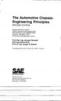 SAE The Automotive Chassis: Engineering Principles Second Edition