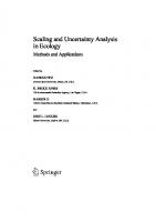 Scaling and Uncertainty Analysis in Ecology: Methods and Applications
 1402046642, 9781402046643