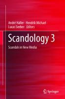 Scandology 3: Scandals in New Media
 3030850129, 9783030850128