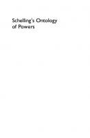 Schelling's Ontology of Powers
 1474451284, 9781474451284