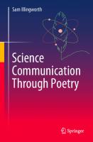 Science Communication Through Poetry
 3030968286, 9783030968281