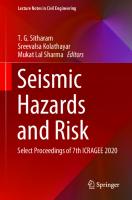 Seismic Hazards and Risk: Select Proceedings of 7th ICRAGEE 2020 (Lecture Notes in Civil Engineering, 116)
 9811599750, 9789811599750