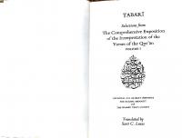 Selections from the Comprehensive Exposition of the Interpretation of the Verses of the Qur'an: Volume I [1]
 1911141252, 9781911141259