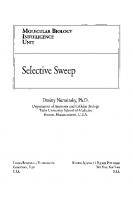 Selective Sweep (Molecular Biology Intelligence Unit)
 9780306482359, 0306482355