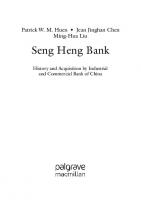 Seng Heng Bank: History and Acquisition by Industrial and Commercial Bank of China
 9811603979, 9789811603976