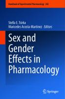Sex and Gender Effects in Pharmacology (Handbook of Experimental Pharmacology, 282)
 3031426479, 9783031426476