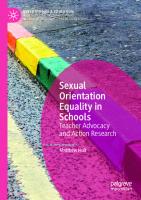 Sexual Orientation Equality in Schools: Teacher Advocacy and Action Research (Queer Studies and Education)
 3030651428, 9783030651428