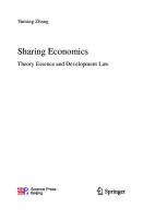 Sharing Economics: Theory Essence and Development Law
 9811636486, 9789811636486