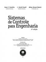 Sistemas De Controle Para Engenharia [1, 6 ed.]
 9788582600672