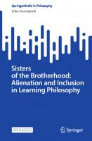 Sisters of the Brotherhood: Alienation and Inclusion in Learning Philosophy (SpringerBriefs in Philosophy)
 3031166698, 9783031166693