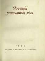 Slovenski protestantski pisci