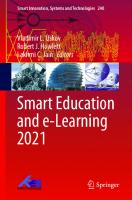 Smart Education and e-Learning 2021 (Smart Innovation, Systems and Technologies, 240)
 9811628335, 9789811628337
