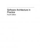 Software Architecture in Practice [4 ed.]
 0136886094, 9780136886099