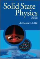 Solid State Physics [2 ed.]