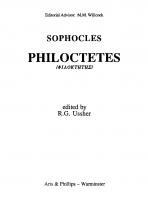 Sophocles: Philoctetes
 0856684600, 9780856684609, 9780856684593