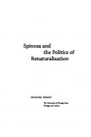 Spinoza and the Politics of Renaturalization
 9780226750750