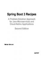 Spring Boot 3 Recipes: A Problem-Solution Approach for Java Microservices and Cloud-Native Applications [2 ed.]
 9798868801129, 9798868801136