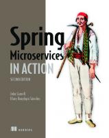 Spring Microservices in Action [2 ed.]
 1617296953, 9781617296956