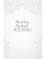 Starring Madame Modjeska: on tour in Poland and America
 9780253356642, 9780253005199