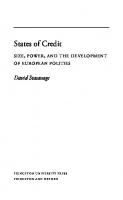 States of Credit: Size, Power, and the Development of European Polities [Course Book ed.]
 9781400838875