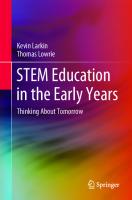 STEM Education in the Early Years: Thinking About Tomorrow (SpringerBriefs in Education)
 9811928096, 9789811928093