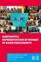 Substantive Representation of Women in Asian Parliaments [1 ed.]
 9781032231488, 9781032231464, 9781003275961