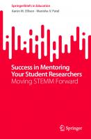 Success in Mentoring Your Student Researchers: Moving STEMM Forward (SpringerBriefs in Education)
 3031066448, 9783031066443