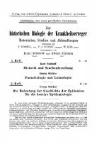 Sudhoff, Karl: Historik und Seuchenforschung. Sticker, Georg: Parasitologie und Loimologie [Reprint 2022 ed.]
 9783112667668, 9783112667651