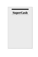 SuperCash: The New Hedge Fund Capitalism (Wiley Trading) [1 ed.]
 0471745995, 9780471745990