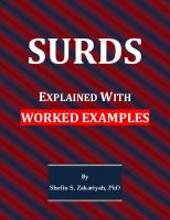 Surds Explained with Worked Examples S S Zakariyah