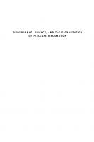 Surveillance, Privacy, And The Globalization Of Personal Information: International Comparisons [1 ed.]
 0773537074, 9780773537071, 0773591044, 9780773591042