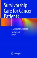 Survivorship Care for Cancer Patients: A Clinician’s Handbook
 3030786471, 9783030786472