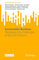 Sustainable Business: Managing the Challenges of the 21st Century
 3031253965, 9783031253966