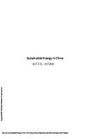 Sustainable Energy in China : The Closing Window of Opportunity [1 ed.]
 9780821367544, 9780821367537