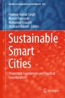 Sustainable Smart Cities. Theoretical Foundations and Practical Considerations
 9783031080203, 9783031088148, 9783031088155