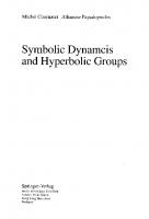 Symbolic Dynamics and Hyperbolic Groups (Lecture Notes in Mathematics, 1539)
 1409916510, 9783540564997, 3540564993