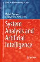 System Analysis and Artificial Intelligence (Studies in Computational Intelligence, 1107)
 3031374495, 9783031374494