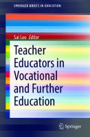 Teacher Educators in Vocational and Further Education (SpringerBriefs in Education)
 3030905012, 9783030905019